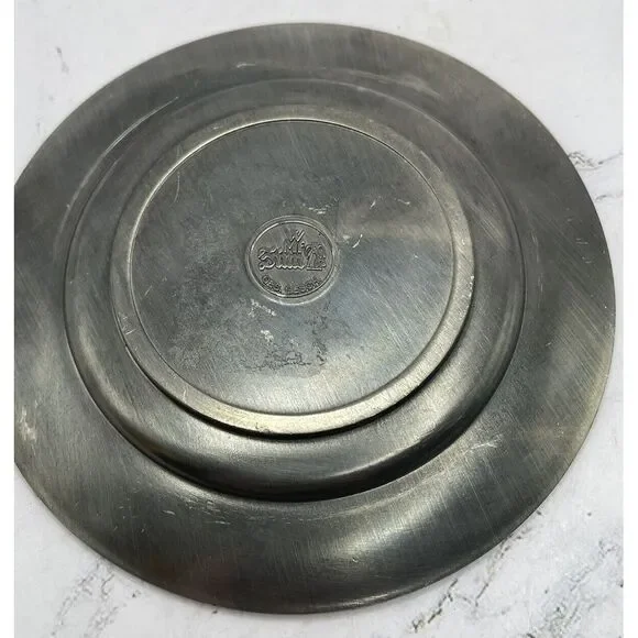 Vintage German WMF Zinn Ges. Gesch 4 3/8" Pewter Plate Rembrandt 1606-1669 - Picture 5 of 6